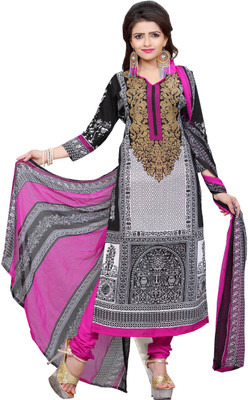 

Khushali Cotton Self Design, Printed Salwar Suit Dupatta Material(Un-stitched), Black;multicolor;pink;white