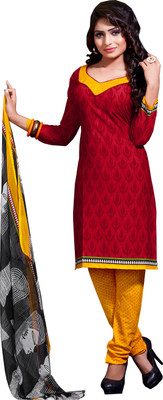 

Khushali Crepe Self Design, Printed Salwar Suit Dupatta Material(Un-stitched), Black;red;white;yellow
