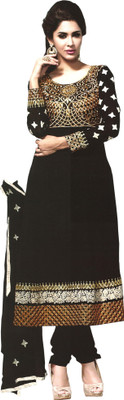 

Reya Georgette Printed Semi-stitched Salwar Suit Dupatta Material, Multicolor