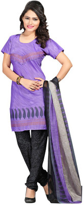 

Trendz Apparels Crepe Printed Salwar Suit Dupatta Material(Un-stitched), Purple