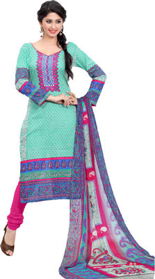 

Araja Cotton Printed Salwar Suit Dupatta Material(Un-stitched), Pink