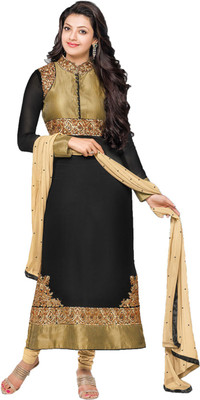 

Indian Wear Online Georgette Embroidered Semi-stitched Salwar Suit Dupatta Material, Multicolor