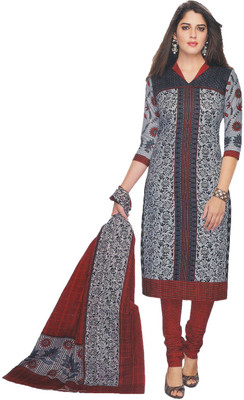 

Party Wear Dresses Cotton Printed Salwar Suit Dupatta Material(Un-stitched), Multicolor