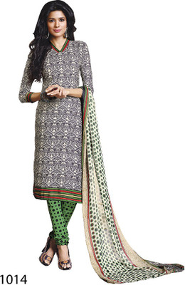

Sunaina Crepe Printed Salwar Suit Dupatta Material(Un-stitched), Multicolor