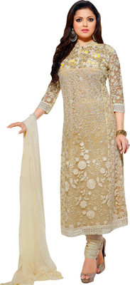 

Taaz Cotton Embroidered Salwar Suit Dupatta Material(Un-stitched), Gold