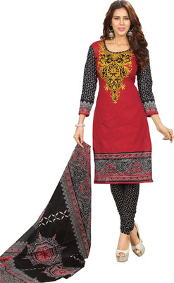 

Mathura Cotton Printed Salwar Suit Dupatta Material(Un-stitched), Multicolor