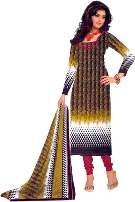 

Miraan Synthetic Printed Salwar Suit Dupatta Material(Un-stitched), Multicolor