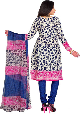 

Khushali Cotton Self Design, Printed Dress/Top Material(Un-stitched), Multi