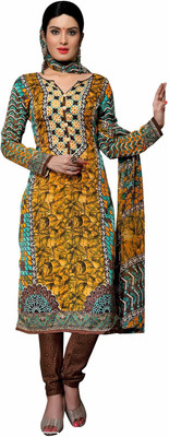 

Lizafab Pashmina Printed Salwar Suit Dupatta Material(Un-stitched), Beige;green