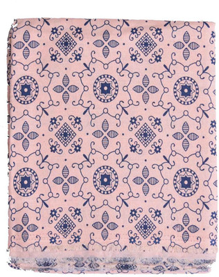 

British Terminal Cotton Printed Shirt Fabric(Un-stitched), Peachpuff