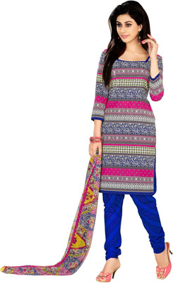 

Khushali Cotton Self Design, Printed Salwar Suit Dupatta Material(Un-stitched), Multicolor