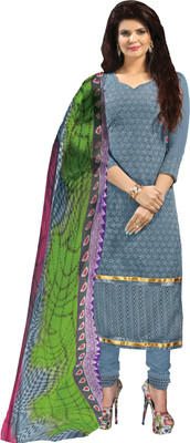 

Jiya Georgette Self Design, Embroidered Salwar Suit Dupatta Material(Un-stitched), Grey;multicolor