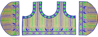 

Jiya Silk Self Design, Embroidered Blouse Material(Un-stitched), Beige;multicolor