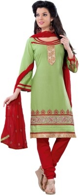 TFW Cotton Blend Embroidered Salwar Suit Material