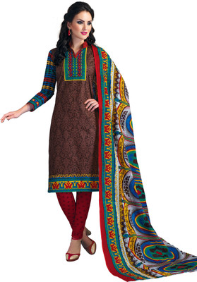 

Design Willa Cotton Printed Salwar Suit Dupatta Material(Un-stitched), Multicolor