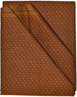 British Terminal Cotton Printed Shirt Fabric(Un-stitched), Brown