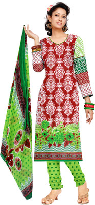 

Jiya Cotton Self Design, Printed Salwar Suit Dupatta Material(Un-stitched), Light green;multicolor