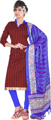 

Trendz Apparels Silk Solid Salwar Suit Dupatta Material(Un-stitched), Red