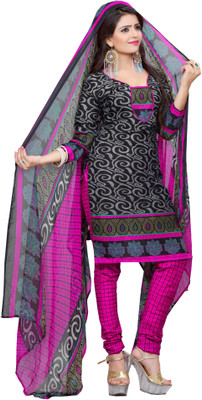 

Khushali Cotton Self Design, Printed Salwar Suit Dupatta Material(Un-stitched), Black;grey;multicolor;pink
