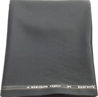 

Siyaram's Polyester Solid Shirt Fabric(Un-stitched), Zed black