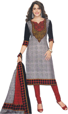 

Party Wear Dresses Cotton Printed Salwar Suit Dupatta Material(Un-stitched), Multicolor