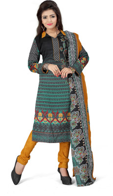 

Trendz Apparels Cotton Printed Salwar Suit Dupatta Material(Un-stitched), Multicolor