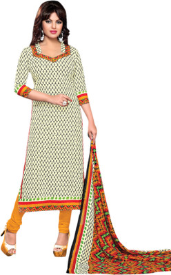 

Trendz Apparels Cotton Printed Dress/Top Material(Un-stitched), Multicolor