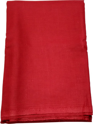 

Cotton Hub Cotton Solid Shirt Fabric(Un-stitched), Red