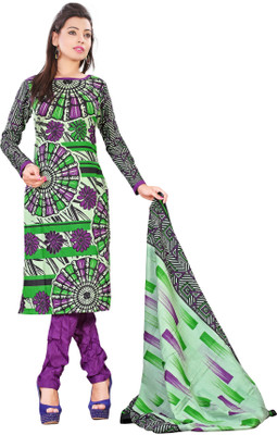 

Parishi Fashion Cotton Printed Salwar Suit Dupatta Material(Un-stitched), Multi color