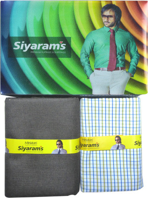 

Siyaram's Polyester Checkered Shirt & Trouser Fabric(Un-stitched), Multicolour009