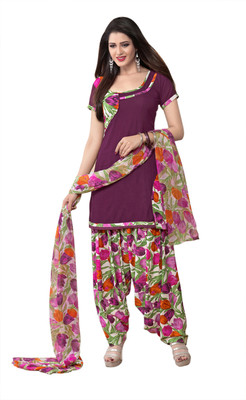 

Khushali Crepe Self Design, Printed Salwar Suit Dupatta Material(Un-stitched), Magento