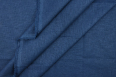

Cotts Hub Cotton Linen Blend Self Design Shirt Fabric(Un-stitched), Blue