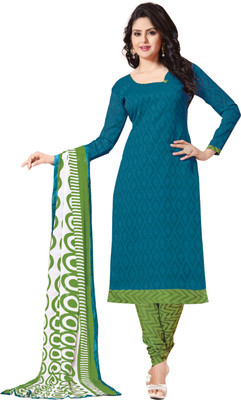 

Jiya Jacquard Self Design Salwar Suit Dupatta Material(Un-stitched), Blue;light green