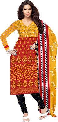 

Jiya Crepe Self Design, Printed Salwar Suit Dupatta Material(Un-stitched), Black;multicolor;red;yellow