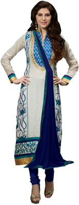 

Shree Vardhman Net Houndstooth Semi-stitched Salwar Suit Dupatta Material, Multicolor