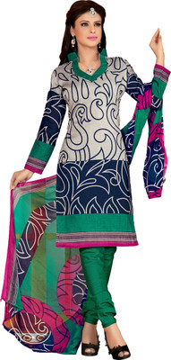 

Jiya Silk Self Design, Printed Salwar Suit Dupatta Material(Un-stitched), Green;multicolor