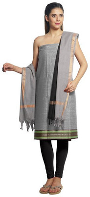 

Pratami Cotton Floral Print Salwar Suit Dupatta Material(Un-stitched), Green