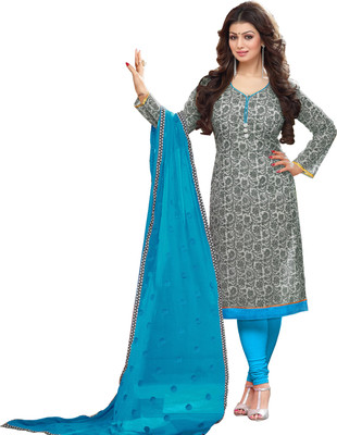 

Khushali Chanderi Self Design Salwar Suit Dupatta Material(Un-stitched), Grey;light blue;multicolor