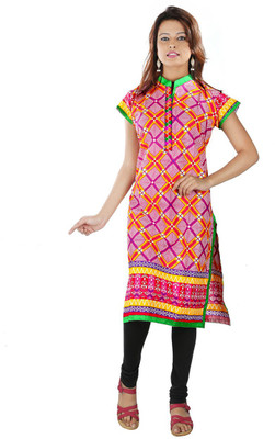 

Hawai Cotton Printed Kurti Fabric(Un-stitched), Multicolor