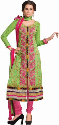

Morli Cotton Self Design Salwar Suit Dupatta Material(Un-stitched), Green