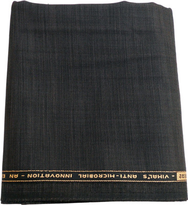 

Vimal Cotton Polyester Blend Solid Suit Fabric(Un-stitched), Black