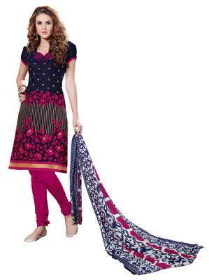 

Jiya Chanderi Self Design, Embroidered Salwar Suit Dupatta Material(Un-stitched), Blue;multicolor;pink