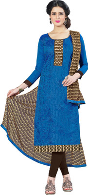 

Jiya Chanderi Self Design, Embroidered Salwar Suit Dupatta Material(Un-stitched), Beige;blue;brown