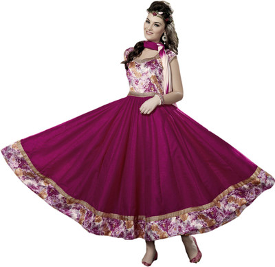 

Khushali Cotton Self Design Salwar Suit Dupatta Material(Un-stitched), Beige;pink