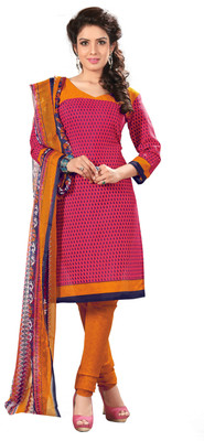 

Khushali Cotton Self Design, Printed Salwar Suit Dupatta Material(Un-stitched), Multicolor;pink;yellow