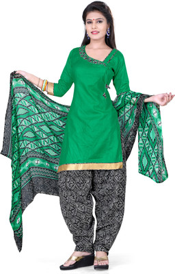

Khushali Cotton Self Design Salwar Suit Dupatta Material(Un-stitched), Black;green;multicolor;white