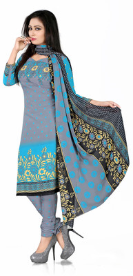 

Khushali Crepe Self Design, Printed Salwar Suit Dupatta Material(Un-stitched), Grey;light blue;multicolor