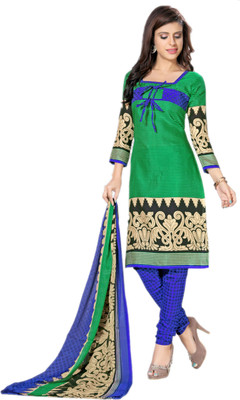 

Jiya Silk Self Design, Printed Salwar Suit Dupatta Material(Un-stitched), Blue;green;multicolor