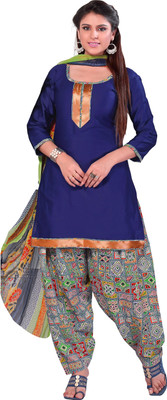 

Jiya Satin Self Design Salwar Suit Dupatta Material(Un-stitched), Dark blue;multicolor