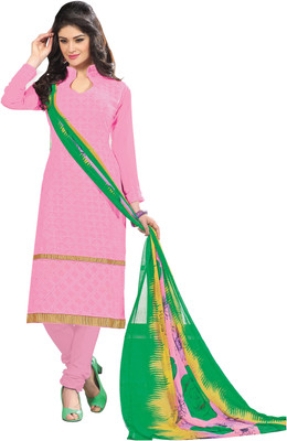 

Khushali Georgette Self Design, Embroidered Salwar Suit Dupatta Material(Un-stitched), Multicolor